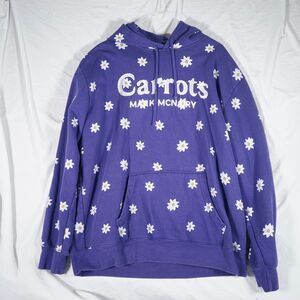 Carrots Mark McNairy Flower All Over Print Hoodie Purple XXL